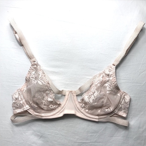 Free People | “Dream of Me” Pastel Rose Lace Bra - Picture 3 of 5